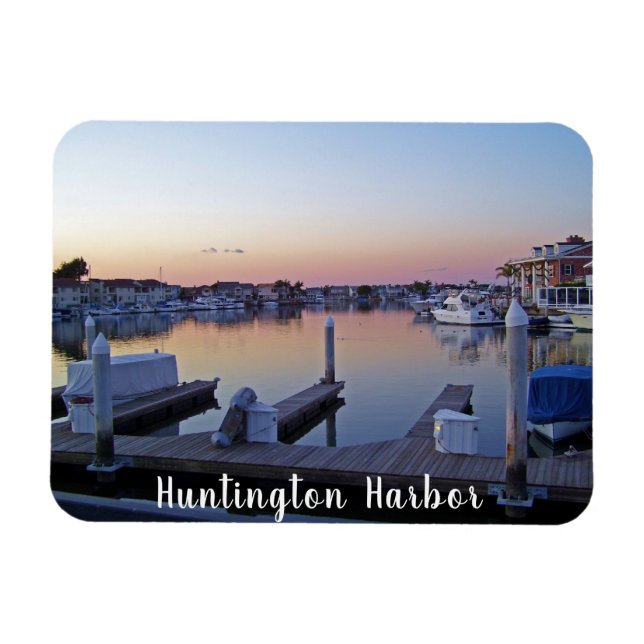 Ímã Huntington Harbor Sunset (Horizontal)