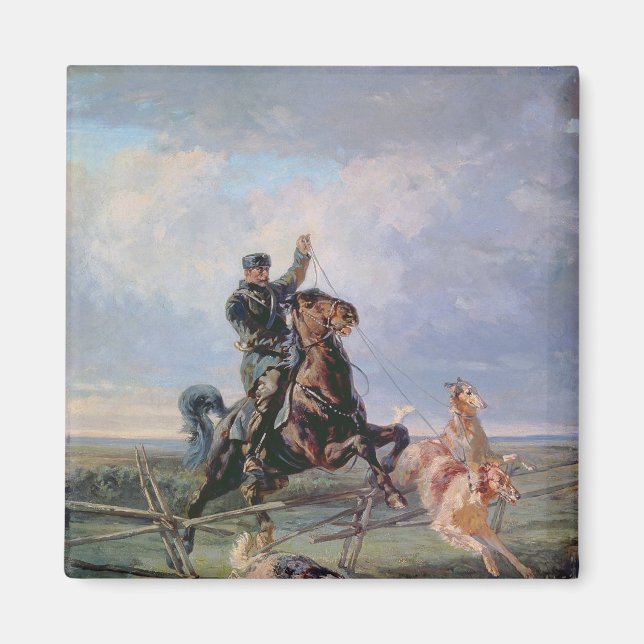 Imã Huntsman com os Borzois, 1872 (Frente)