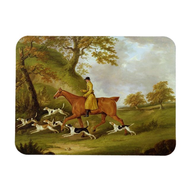 Ímã Huntsman e Hounds, 1809 (petróleo sobre a canvas) (Horizontal)