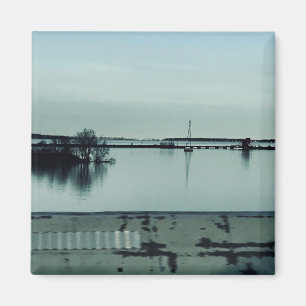 Imã Huron River Blues Fotografia de Willowcatdesigns