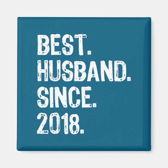 Imã Husband Since 2018 1st Wedding Artwork (Frente)