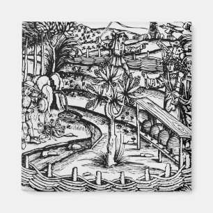 Imã Husbandsmen felizes que tendem as abelhas,