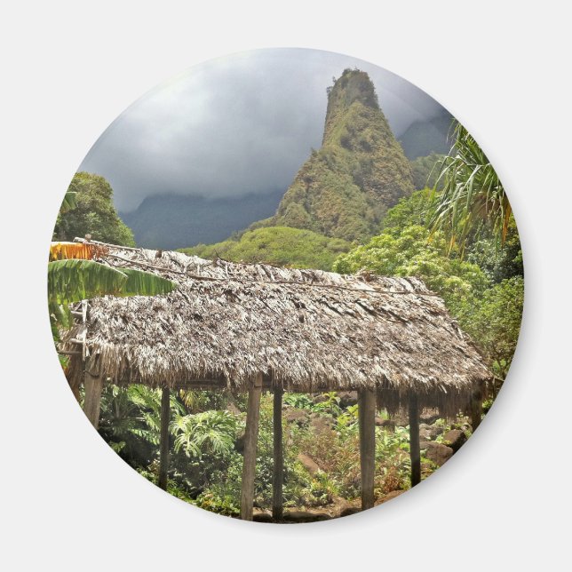 Imã Hut no Parque Estadual do Vale do Iao, Maui, Havaí (Frente)