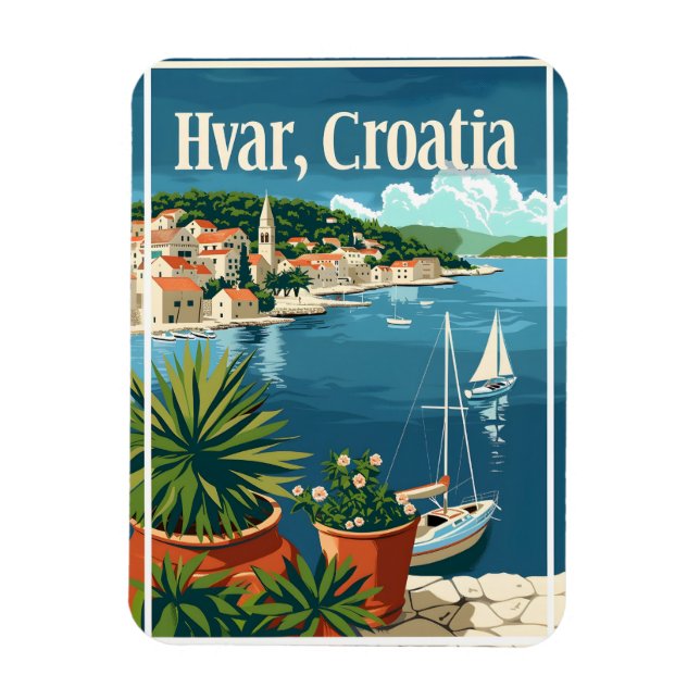 Ímã Hvar Croácia (Vertical)