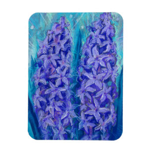 Ímã Hyacinths Sping Páscoa Flor Presente Pintura Flora