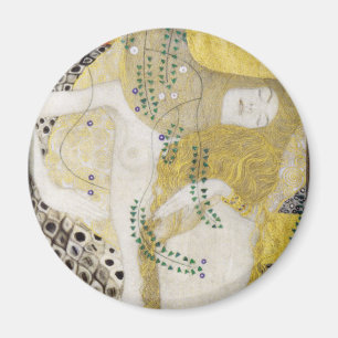 Imã Hydra (serpentes d'água I) por Gustav Klimt
