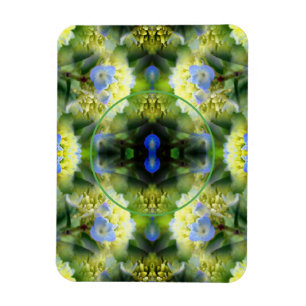 Ímã Hydrangea Flower Frame Crie sua própria foto