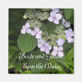 Imã Hydrangea Lilás Salvar a Data