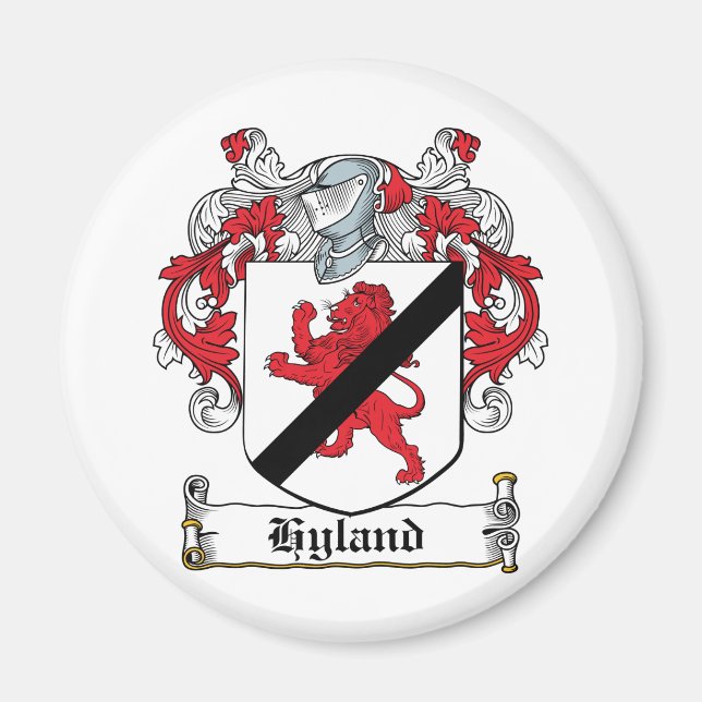 Imã Hyland Family Crest (Frente)