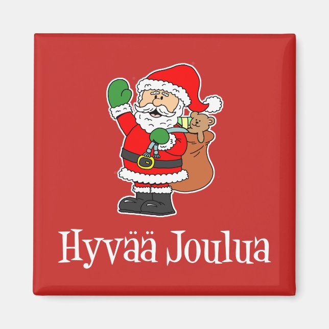 Imã Hyvaa Joulua Papais noeis de Natal Finlandeses (RE (Frente)