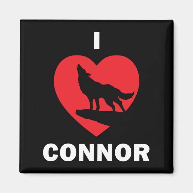 Imã I <3 Connor Magnet Black (Frente)