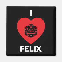 I <3 Felix Magnet (escuro)