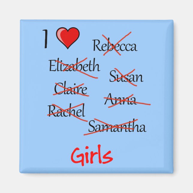 Imã 'I Ä Girls' (Frente)