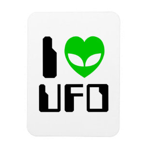 Ímã I Alienígena Heart UFO
