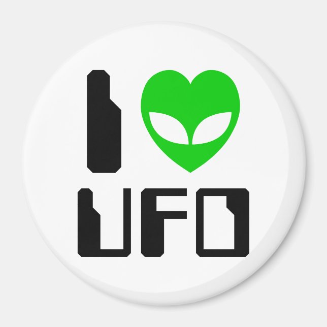 Imã I Alienígena Heart UFO (Frente)