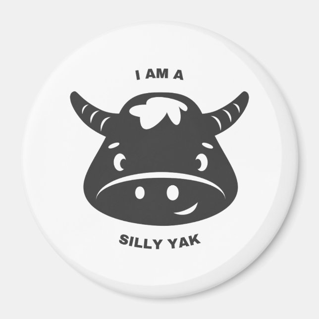 Imã "I Am A Bobo Yak" Engraçada Magnética De Cozinha (Frente)