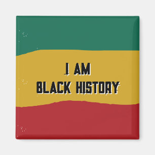 Imã I Am Black History Flag Magnet