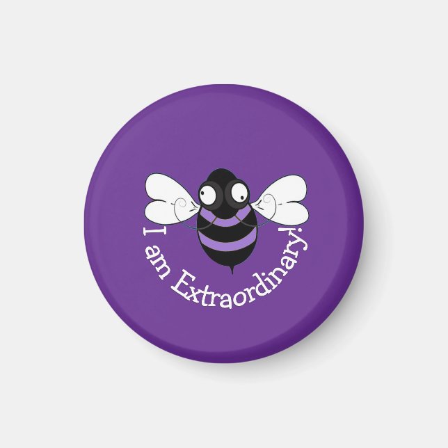 Imã I Am Extraordinary! Magnet - Purple Background (Frente)