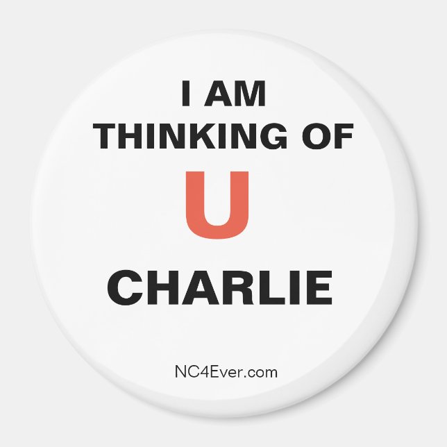Imã I am thinking of you CHARLIE (Frente)