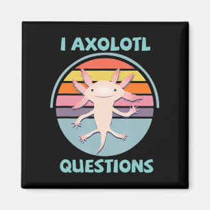 Imã I Axolotl questiona Kawaii Anime Axolotl Gift Adul