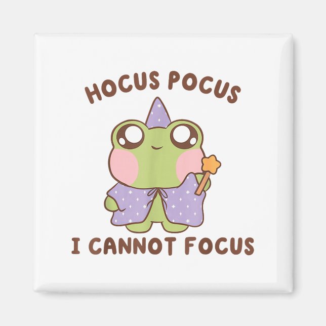 Imã I Cannot Focus Funny Adhd Sitive Frog  (Frente)