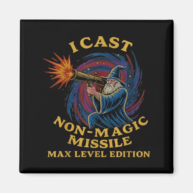Imã I Cast Non-magic Missile Funny Wizard Parody Meme  (Frente)