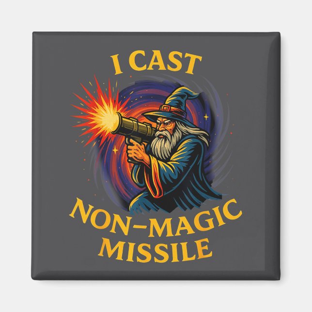 Imã I Cast Non-magic Missile Funny Wizard Parody Meme  (Frente)