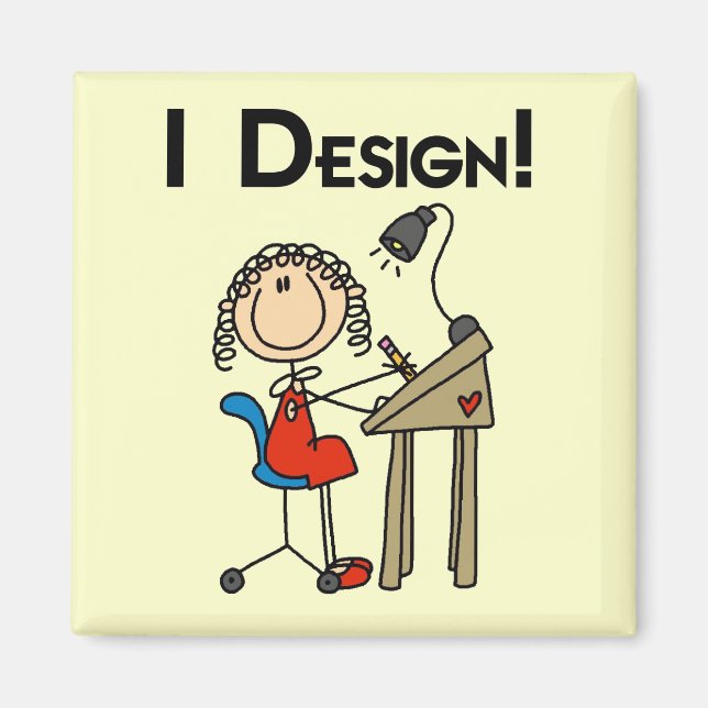 Imã I Design Camisetas e presentes (Frente)