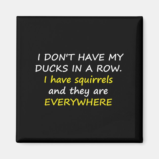 Imã I Don't Have My Ducks In A Row.  (Frente)