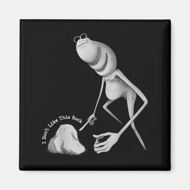 Imã I Don't Like This Rock Funny Marcus The Worm Meme  (Frente)