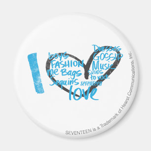 Imã I Grafite Aqua Coração