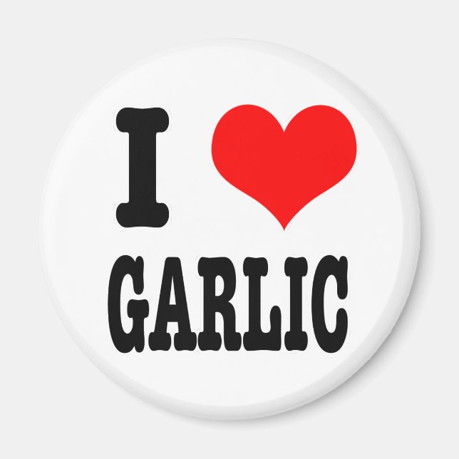 IMÃ I HEART (AMOR) GARLIC (Frente)