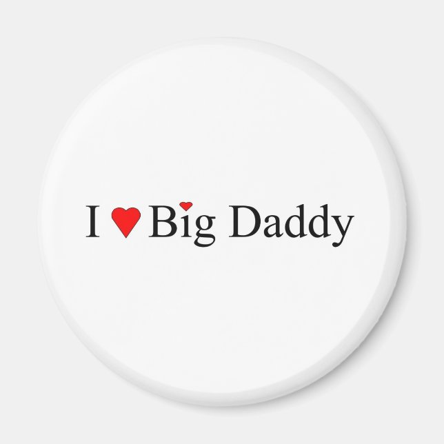Imã I Heart Big Pai (Frente)
