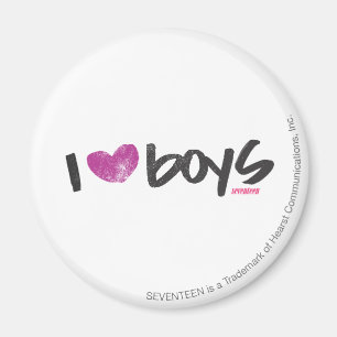 Imã I Heart Boys Purple