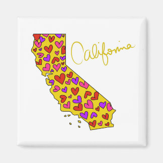 Imã I Heart California State Magnet