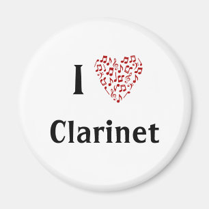 Imã I Heart Clarinet - Instrumento Musical