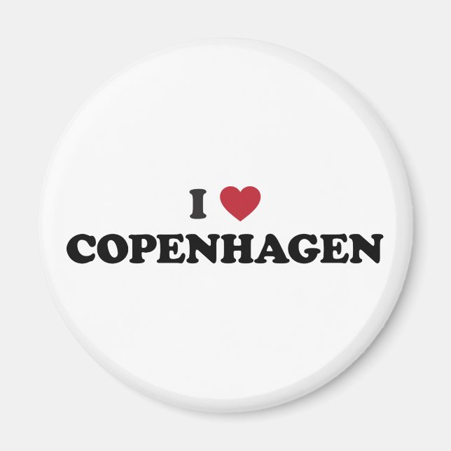 Imã I Heart Copenhagen Denmark (Frente)