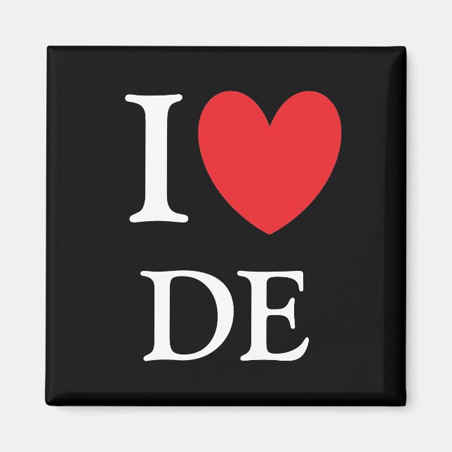 Imã I Heart Delaware Magnet (Frente)
