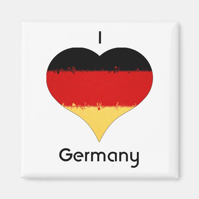 Imã I Heart Germany Flag (Frente)
