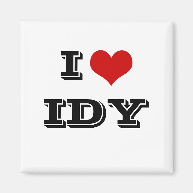 Imã I Heart IDY Magnet (Frente)