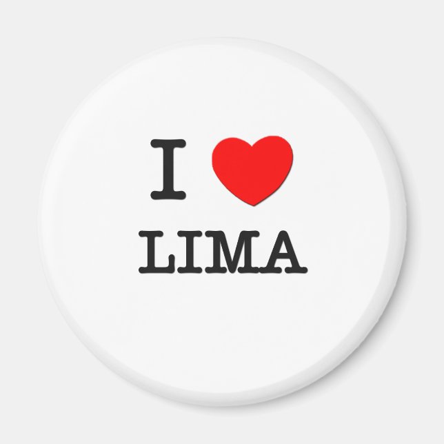Imã I Heart LIMA (Frente)