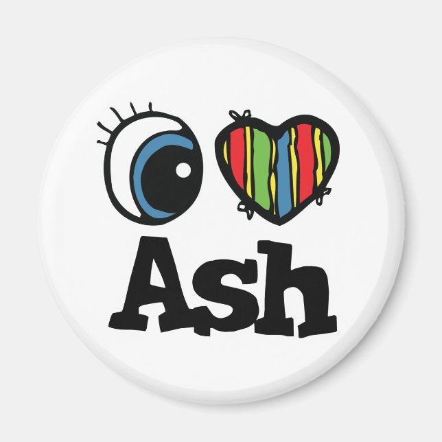 Imã I Heart (Love) Ash (Frente)