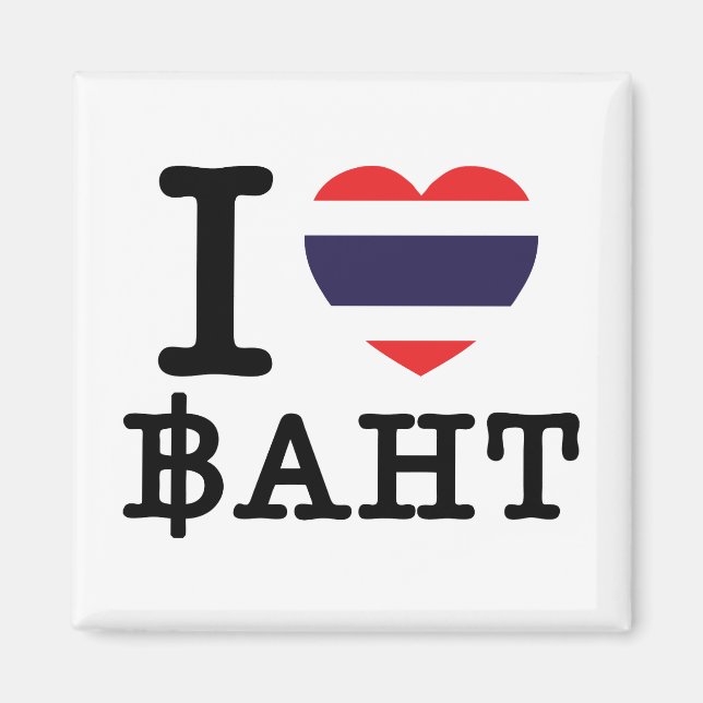 Imã I Heart (Love) Baht (Frente)