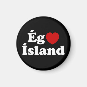 Imã I Heart (Love) Islândia [Ég Elska Ísland] Islandês