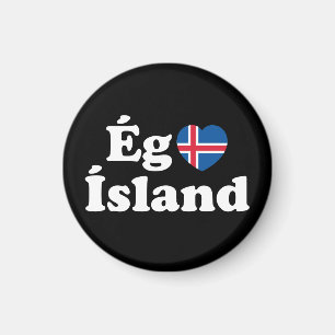 Imã I Heart (Love) Islândia [Ég Elska Ísland] Islandês