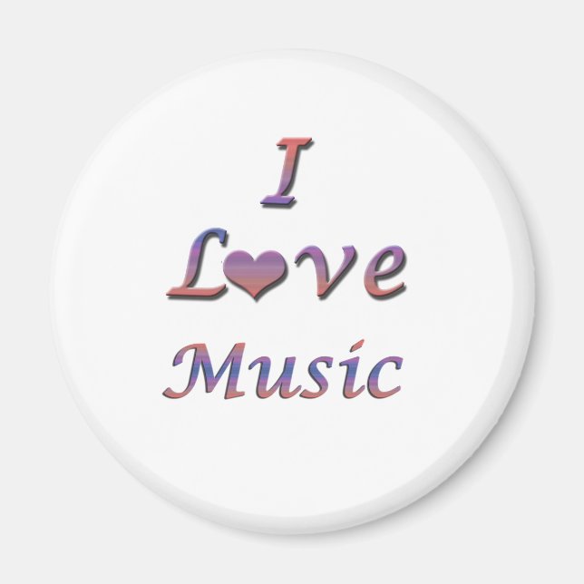 Imã I Heart (Love) Music (Frente)