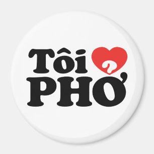 Imã I Heart (Love) Pho (Tôi9PHỞ) Língua vietnamita
