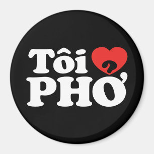 Imã I Heart (Love) Pho (Tôi9PHỞ) Língua vietnamita
