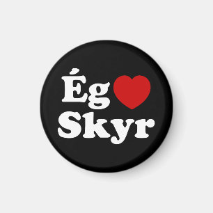Imã I Heart (Love) Skyr [Ég Elska Skyr] Islandês