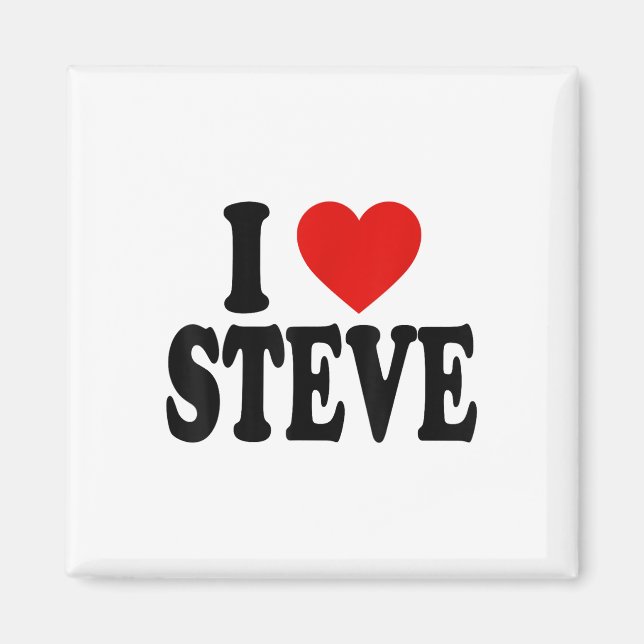 Imã I Heart Love Steve _1 (Frente)